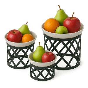 Yuvarlak siyah baklava desenli yükseltici, üç farklı yükseklik seçeneği