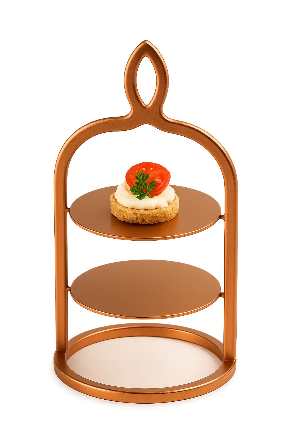 bakır mini merit tatlı sunum standı