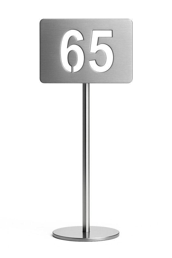 paslanmaz çelik masa numara standı