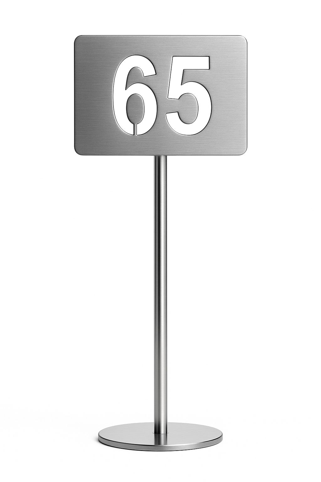 paslanmaz çelik masa numara standı