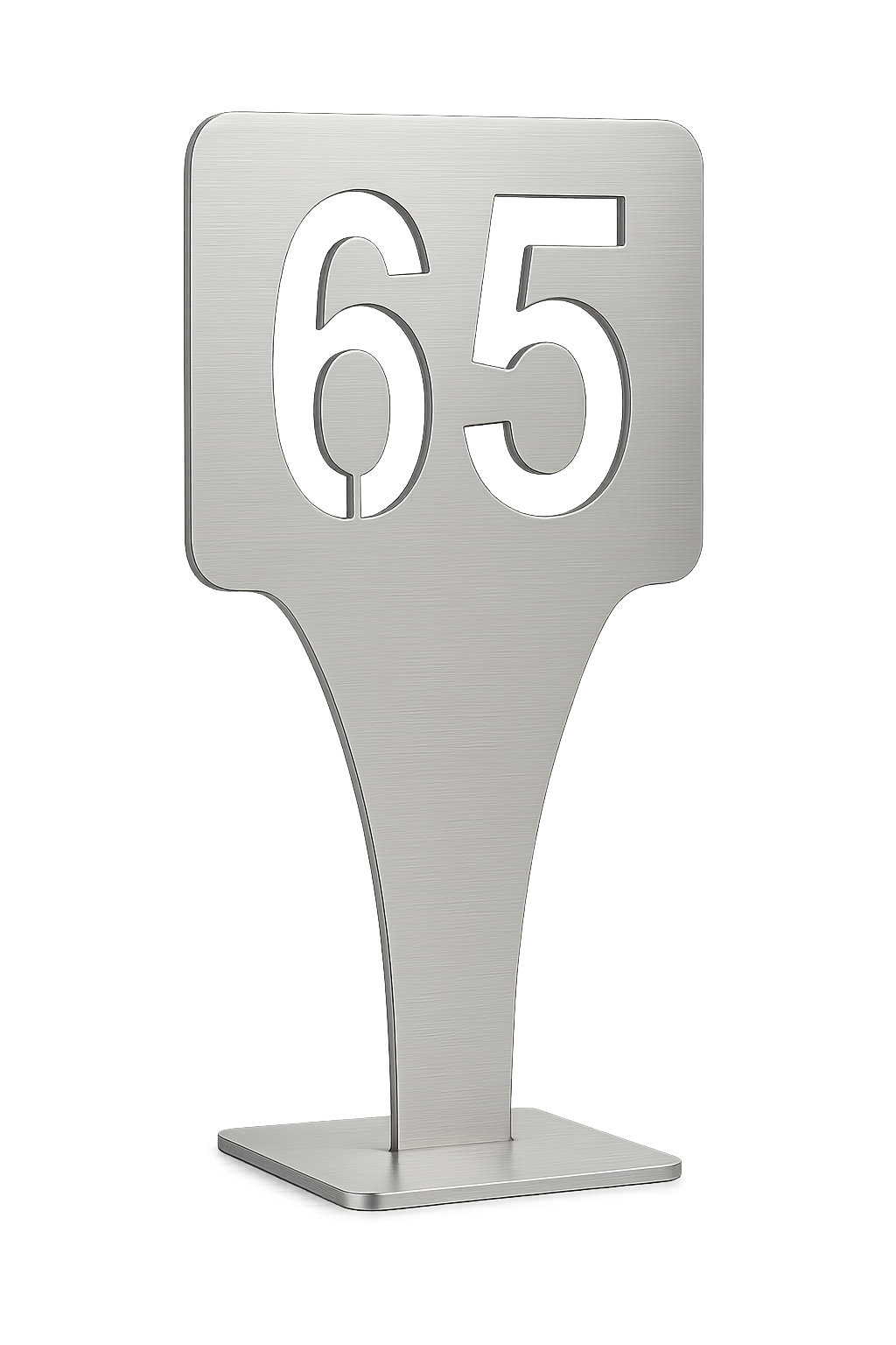 paslanmaz çelik masa numara standı