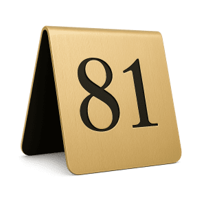 gold masa numaratör paslanmaz çelik