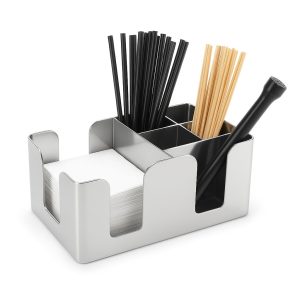 paslanmaz çelik 6 bölmeli bar düzenleyici