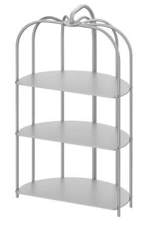 üç katlı kafes model teşhir standı