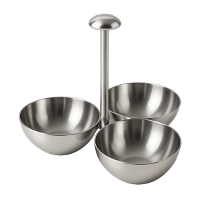 3 hazneli yonca ve katlı tasarım seçenekli metal kuruyemiş sunum standları