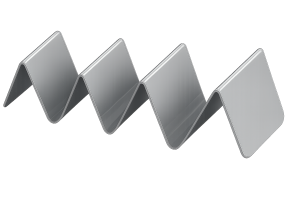 Zigzag formlu metal taco ve hot dog sunum standı tutucusu