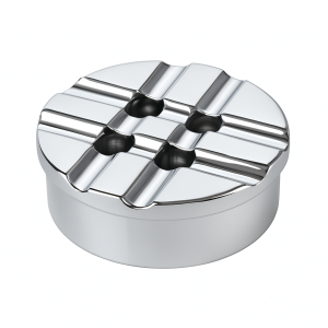 Rüzgar korumalı ızgara kapaklı kaplama pirinç yuvarlak kül tablası