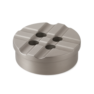 Rüzgar korumalı ızgara kapaklı nikel kaplama masif pirinç yuvarlak kül tablası