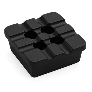 6 farklı renk seçeneği bulunan masif pirinç kare kül tablası serisi (Gold, Gümüş, Bakır, Antik, Nikel, Siyah)